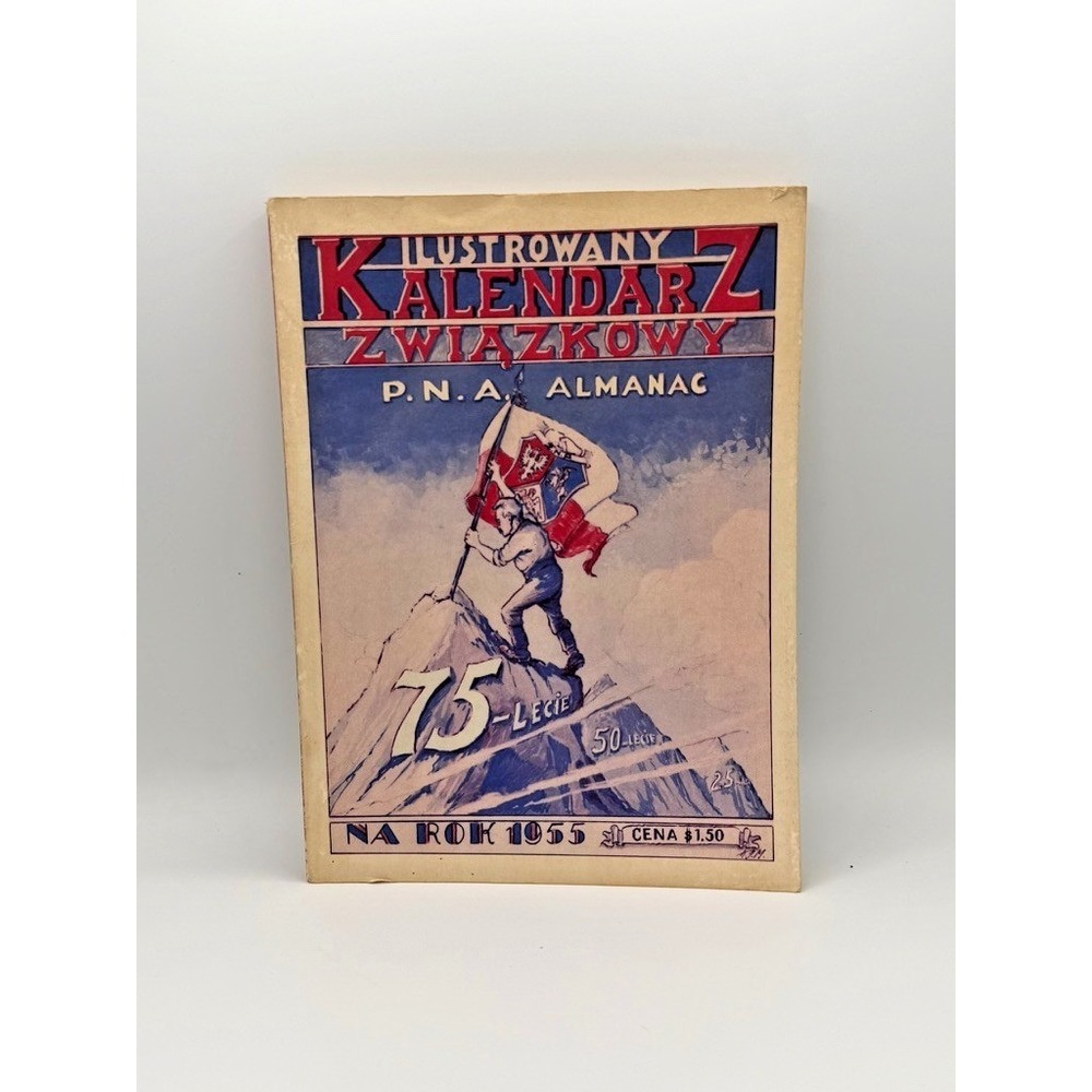 Vintage Polish Calendar 1955 Ilustrowany Kalendarz Zwiazkowy PNA Almanac